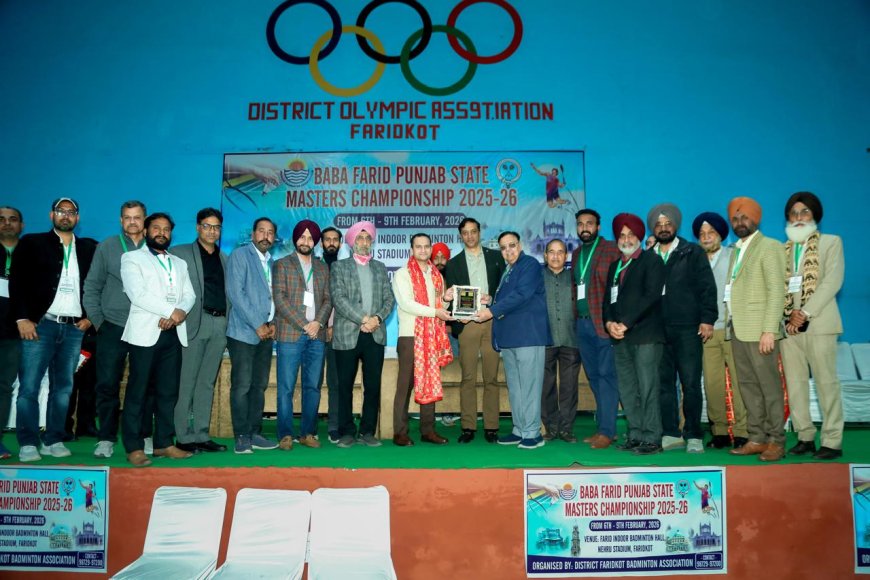ਪੰਜਾਬ ਸਟੇਟ ਮਾਸਟਰਜ਼ ਬੈਡਮਿੰਟਨ ਚੈਂਪੀਅਨਸ਼ਿਪ 2026 ਦਾ ਸ਼ਾਨਦਾਰ ਆਗਾਜ਼